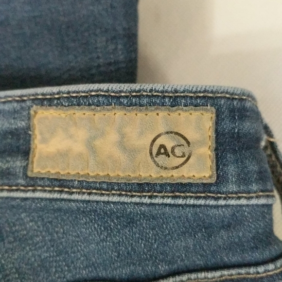 AG The Legging Ankle Super Skinny Distressed Medium Wash Jeans - size 25 - Picture 9 of 9
